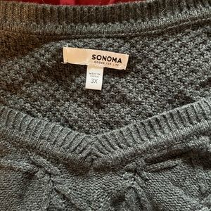 Sonoma comfy and warm gray sweater